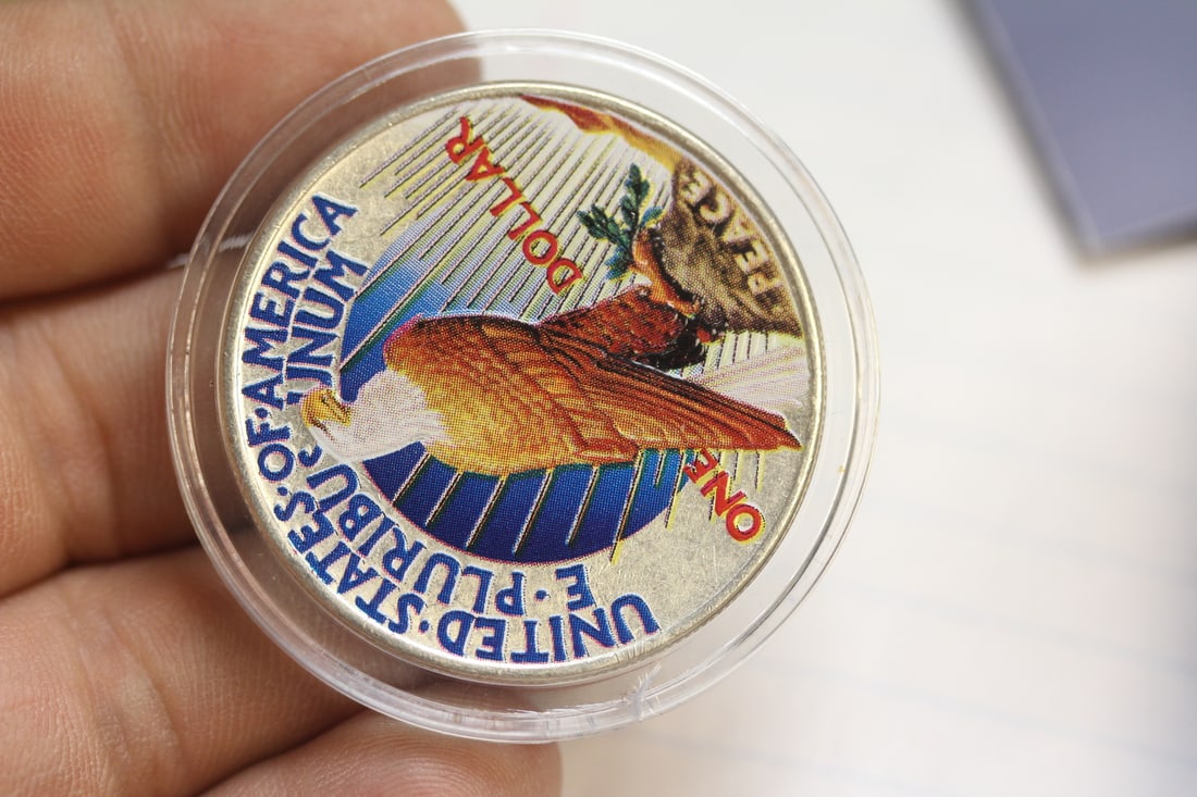 Colorized Peace Dollar - 2