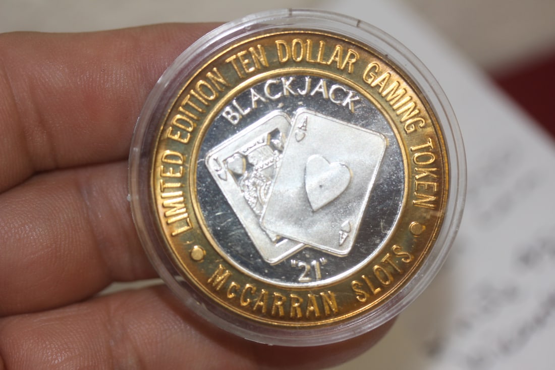 Limited Edition $10 Silver Casino Token - 2