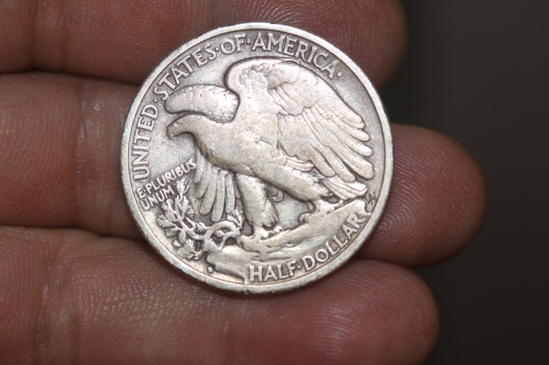 1937-S Walking Liberty Silver Half Dollar - 2