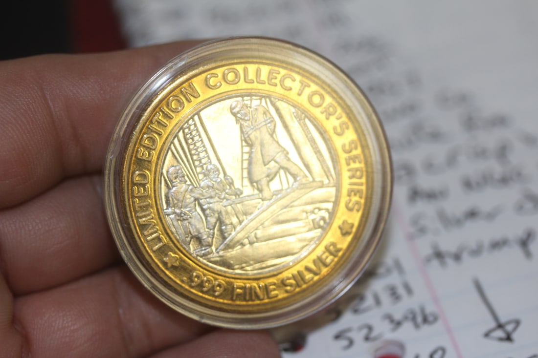 Limited Edition $10 Silver Casino Token - 2