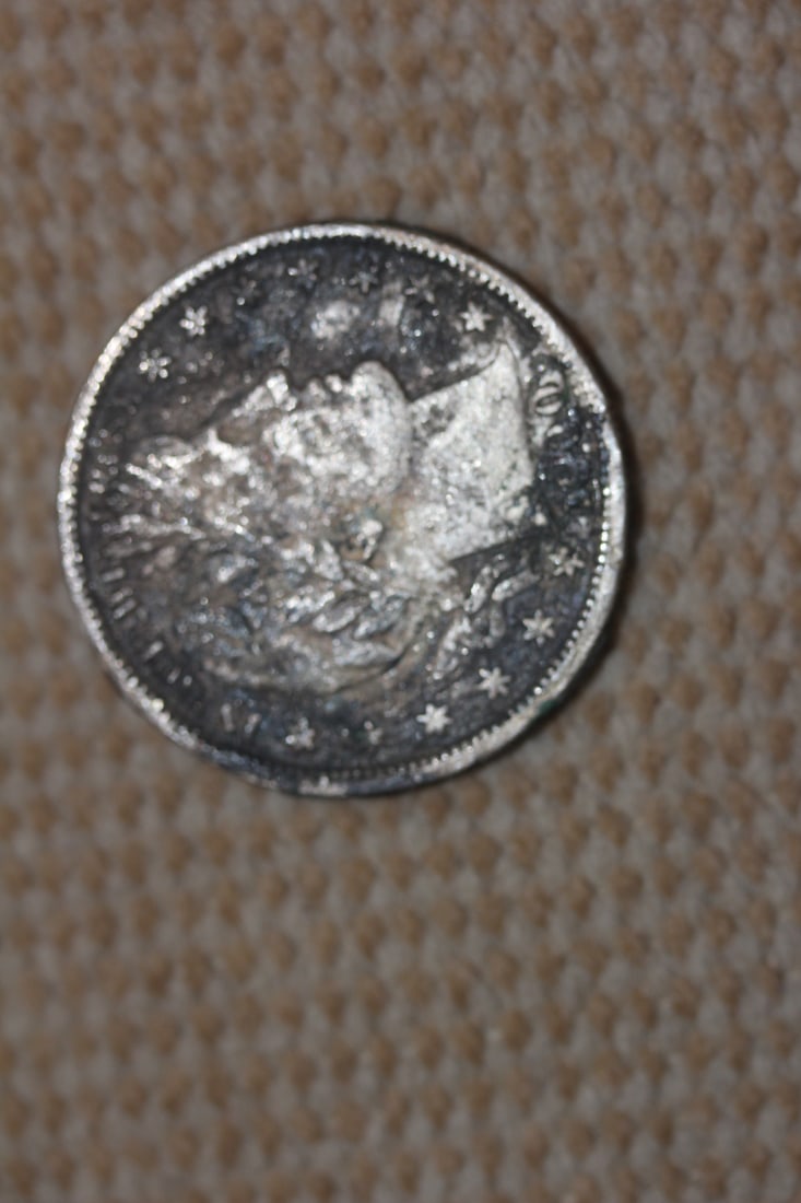 Key date 1900 Barber Silver Half Dollar: date is hard to see