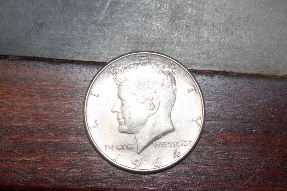 1964 Kennedy Half Dollar: 90% silver