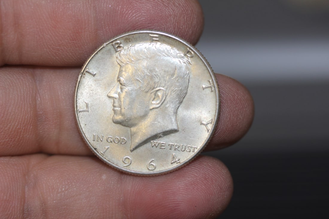 1964 Kennedy Silver Half Dollar: 40% silver