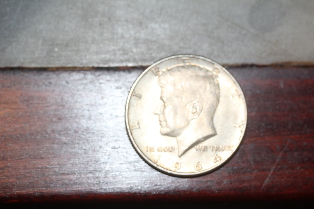 1964 Kennedy Half Dollar: 90% silver
