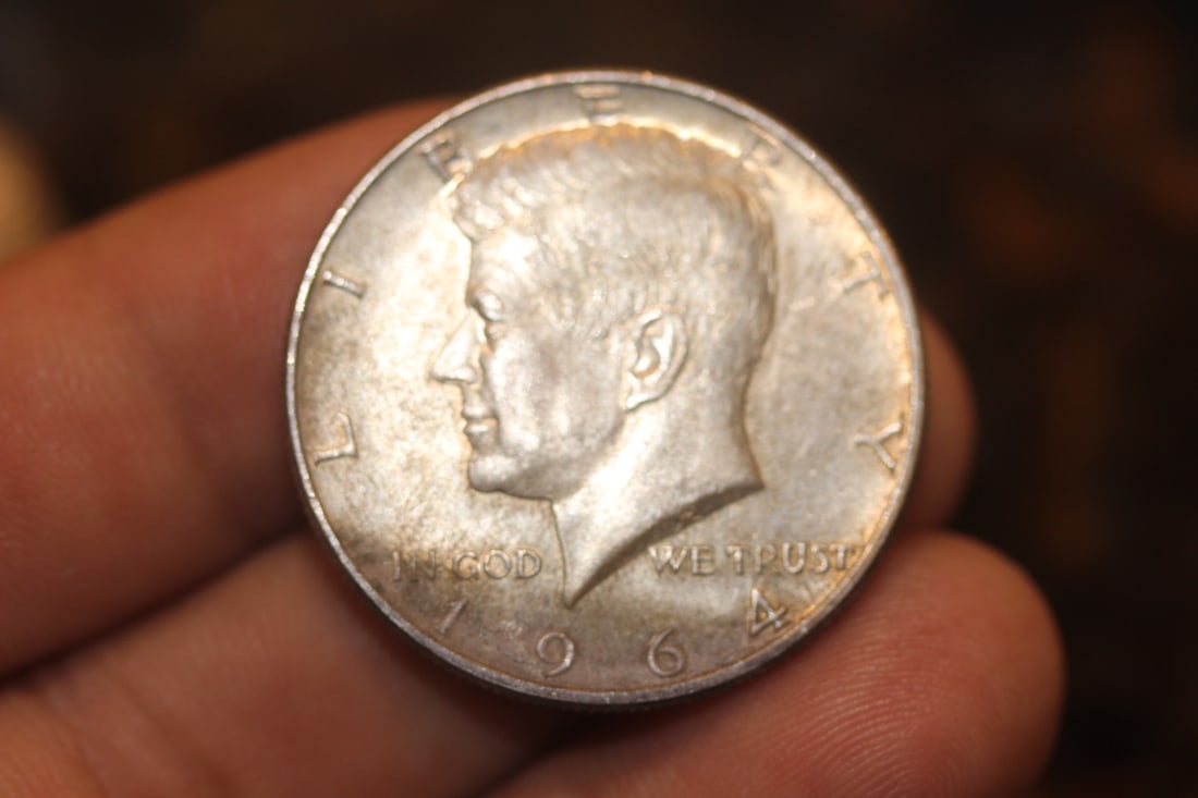 1964 Kennedy Half Dollar: 90% silver