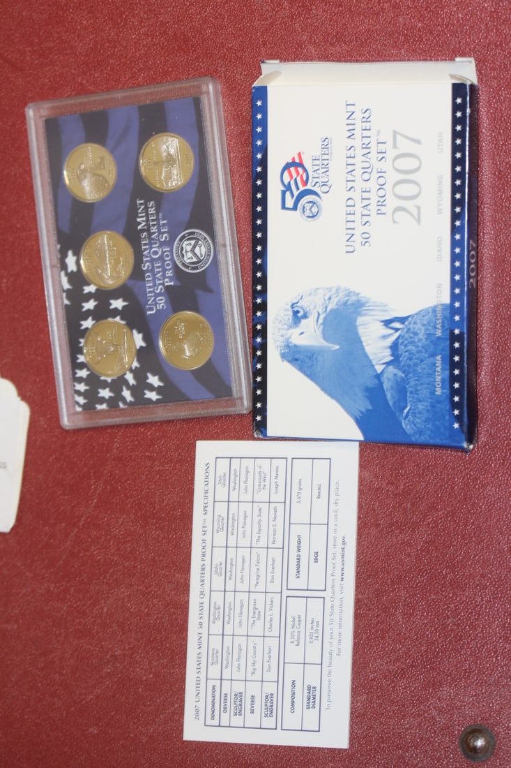 2007 US Mint Proof Set: 50 states quarters proof set