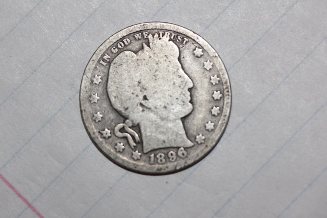 1896 Barber Quarter: as shown