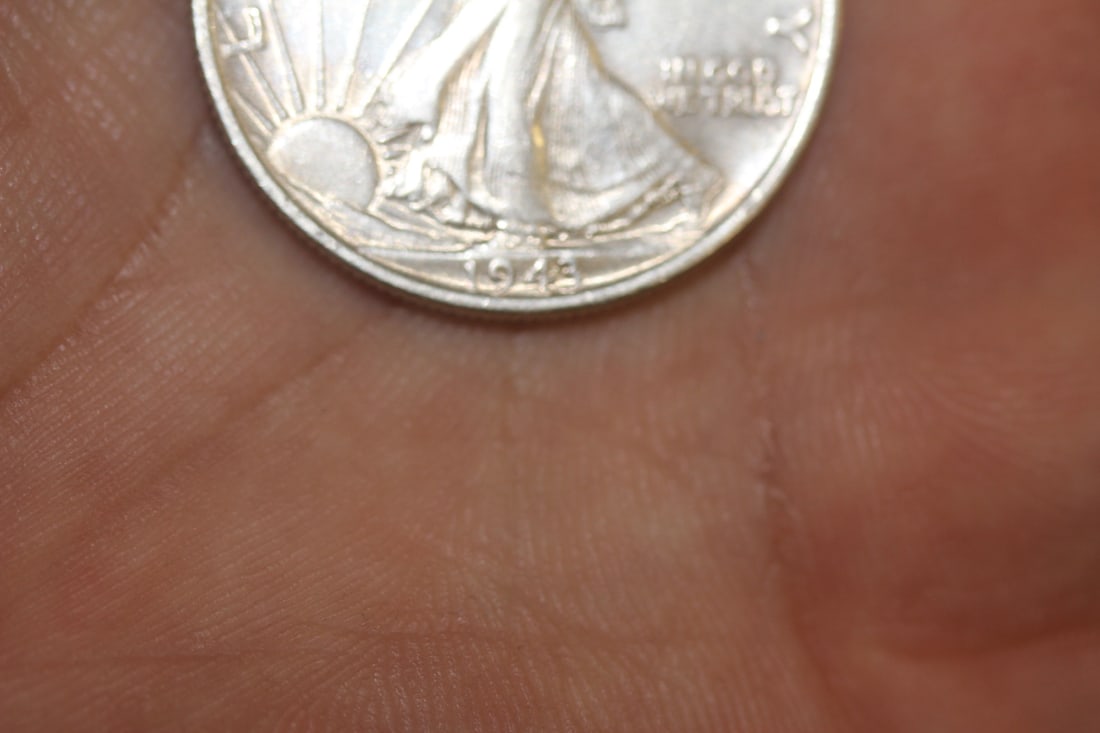 1943 Walking Liberty Silver Half Dollar - 2