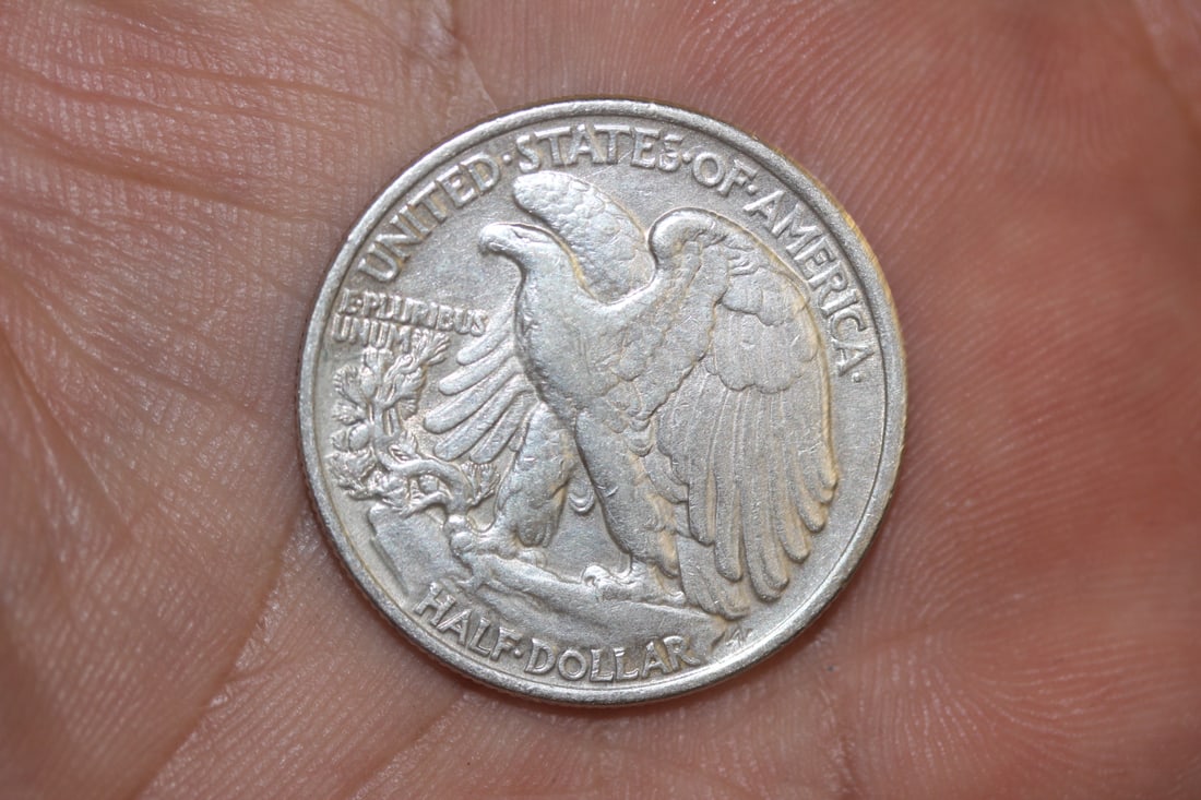 1943 Walking Liberty Silver Half Dollar - 3