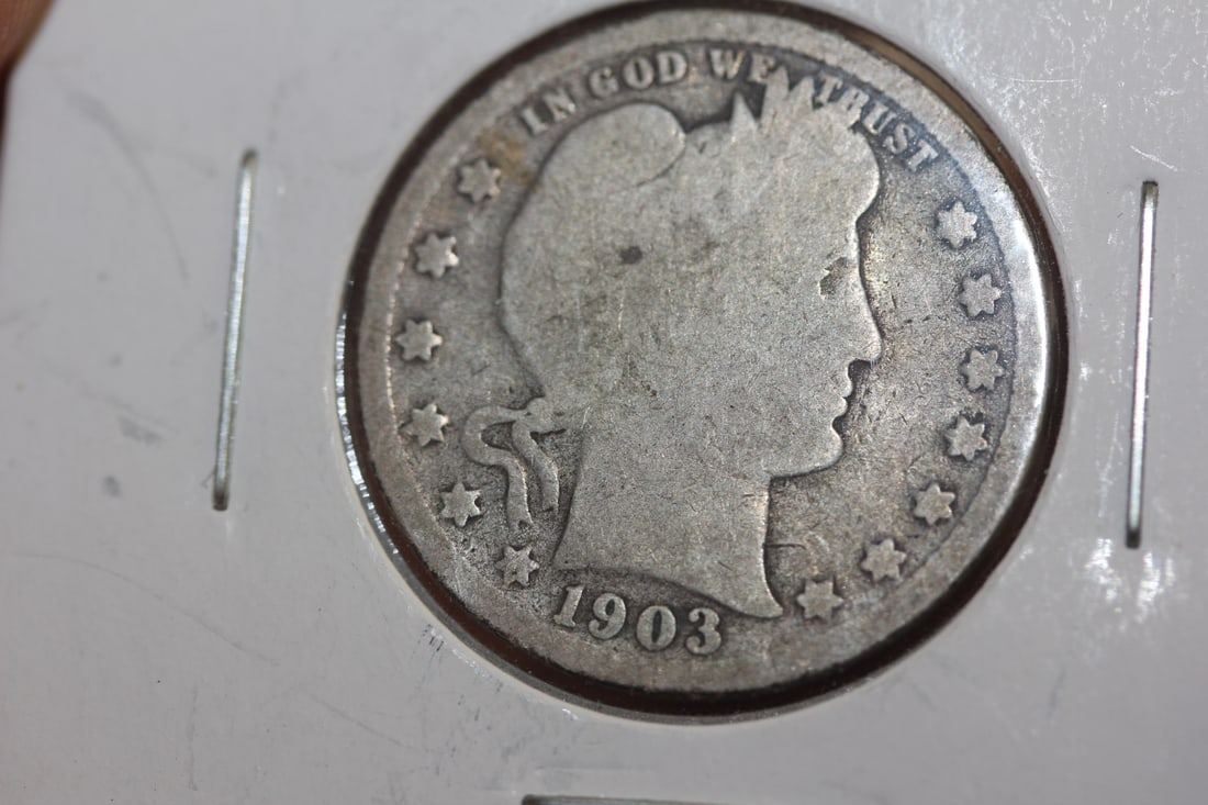 1903 Barber Silver Quarter: as shown