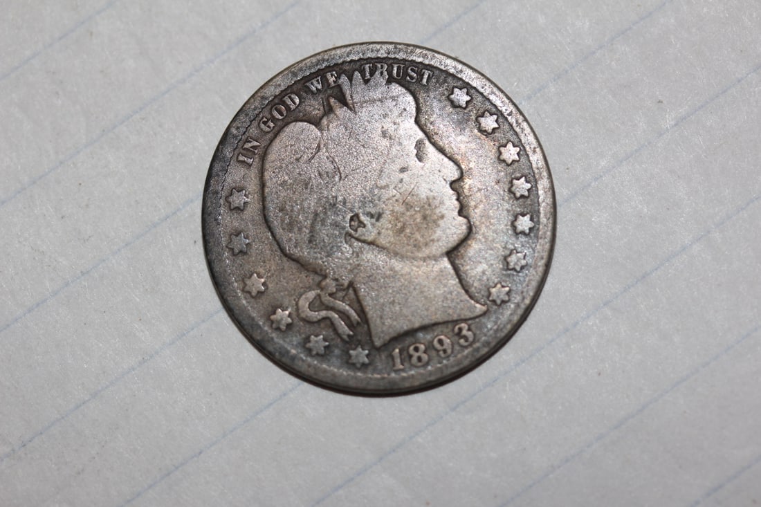1893-O Barber Quarter: as shown