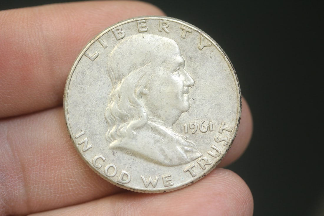 1961 Franklin Half Dollar: 90% silver