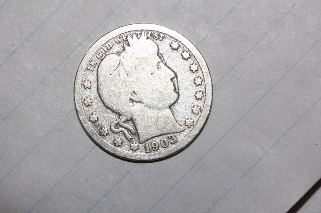 1903 Barber Quarter: as shown