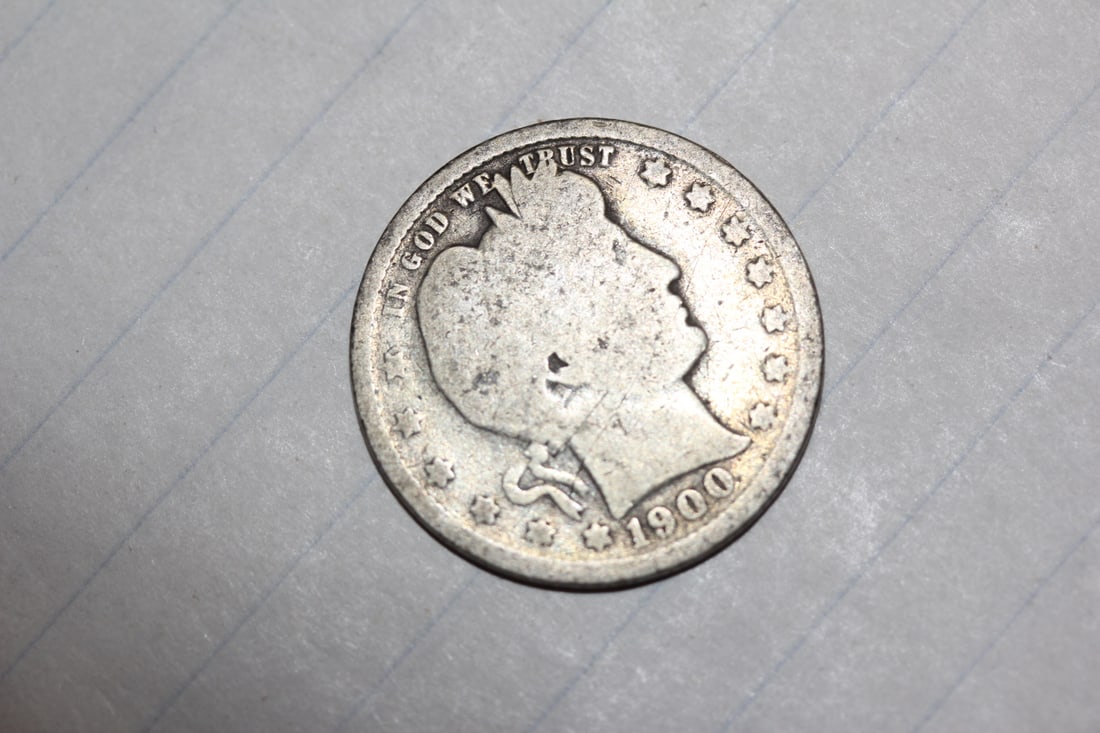 1900 Barber Quarter: as shown