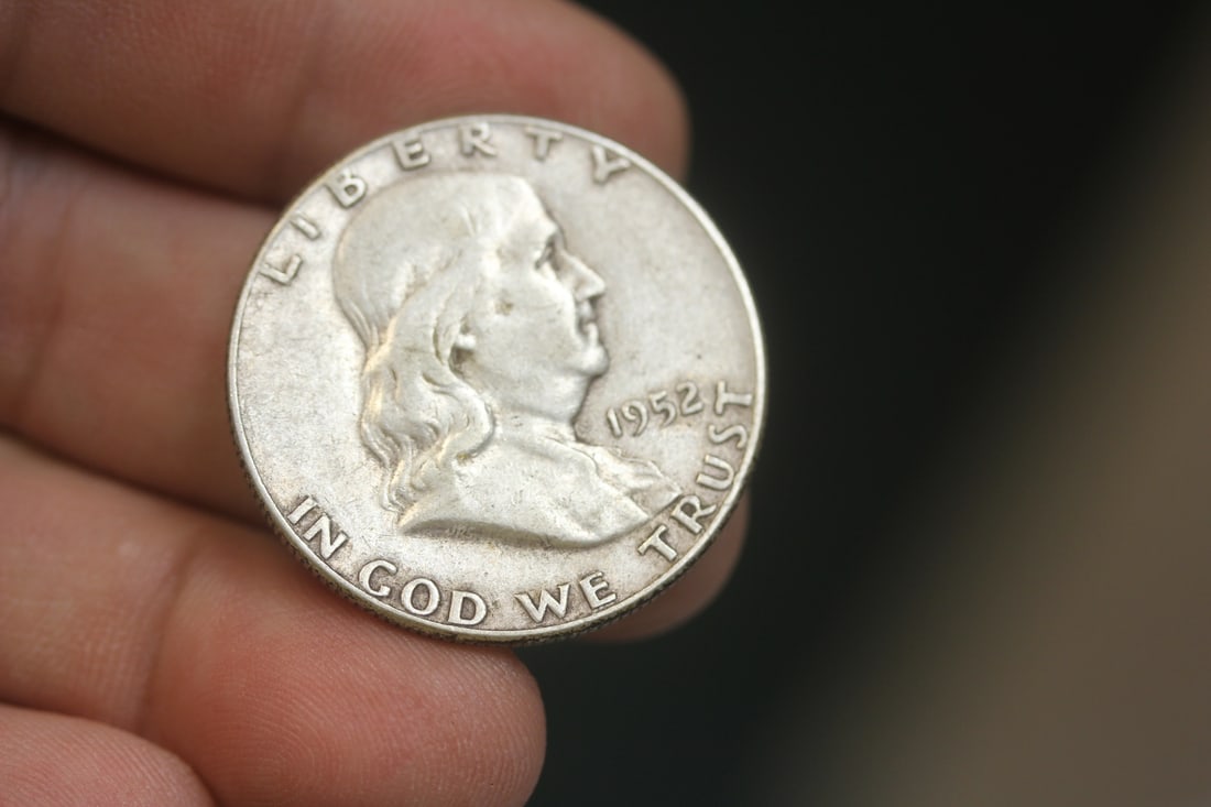 1952 Franklin Half Dollar: 90% silver