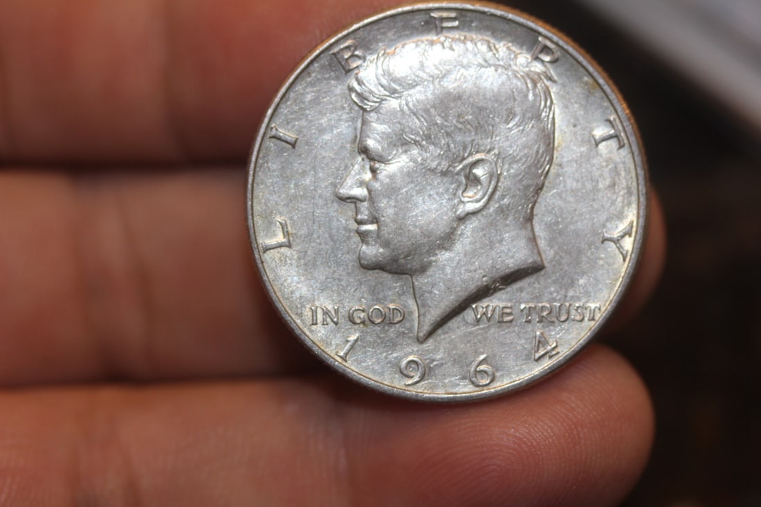 1964 Kennedy Half Dollar: 90% silver