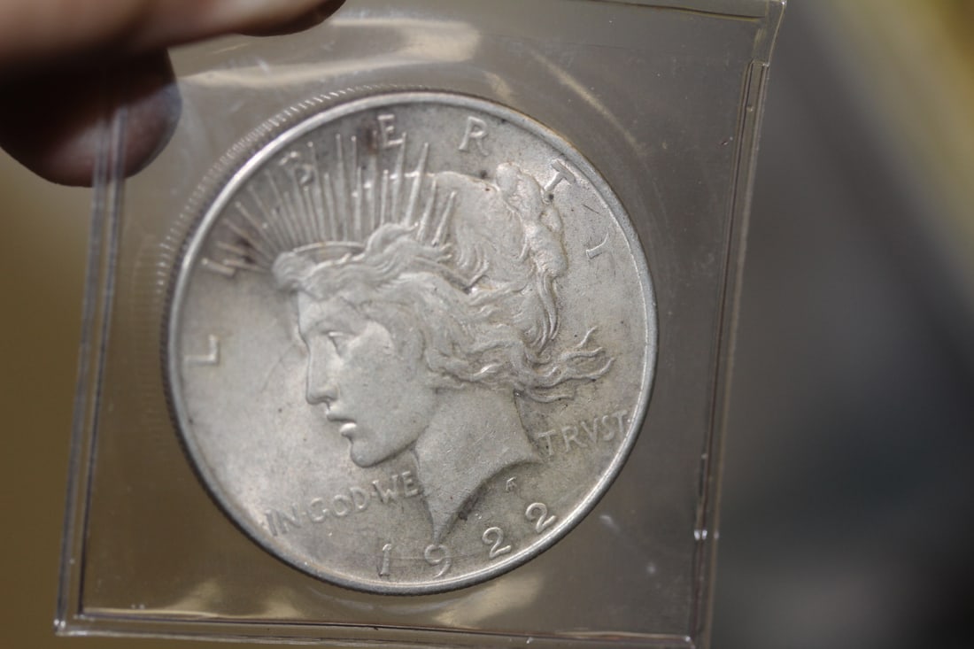 1922 Peace Silver Dollar: as shown