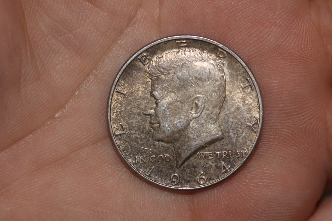 1964 Kennedy Silver Half Dollar: 40% silver