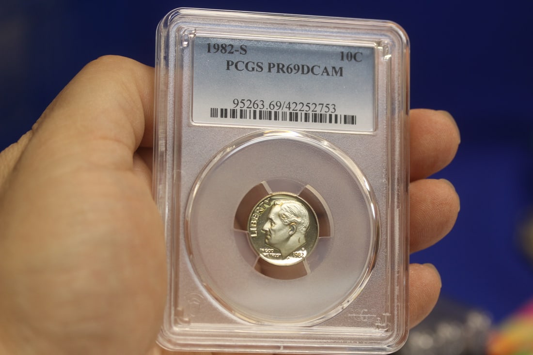 PCGS Graded Roosevelt Dime: PR69 DCAM - clad