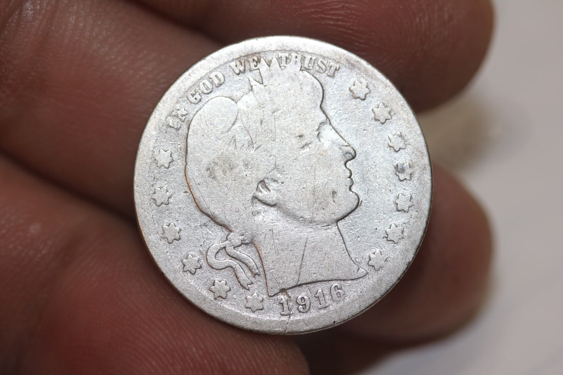 1916-D Barber Quarter: as shown