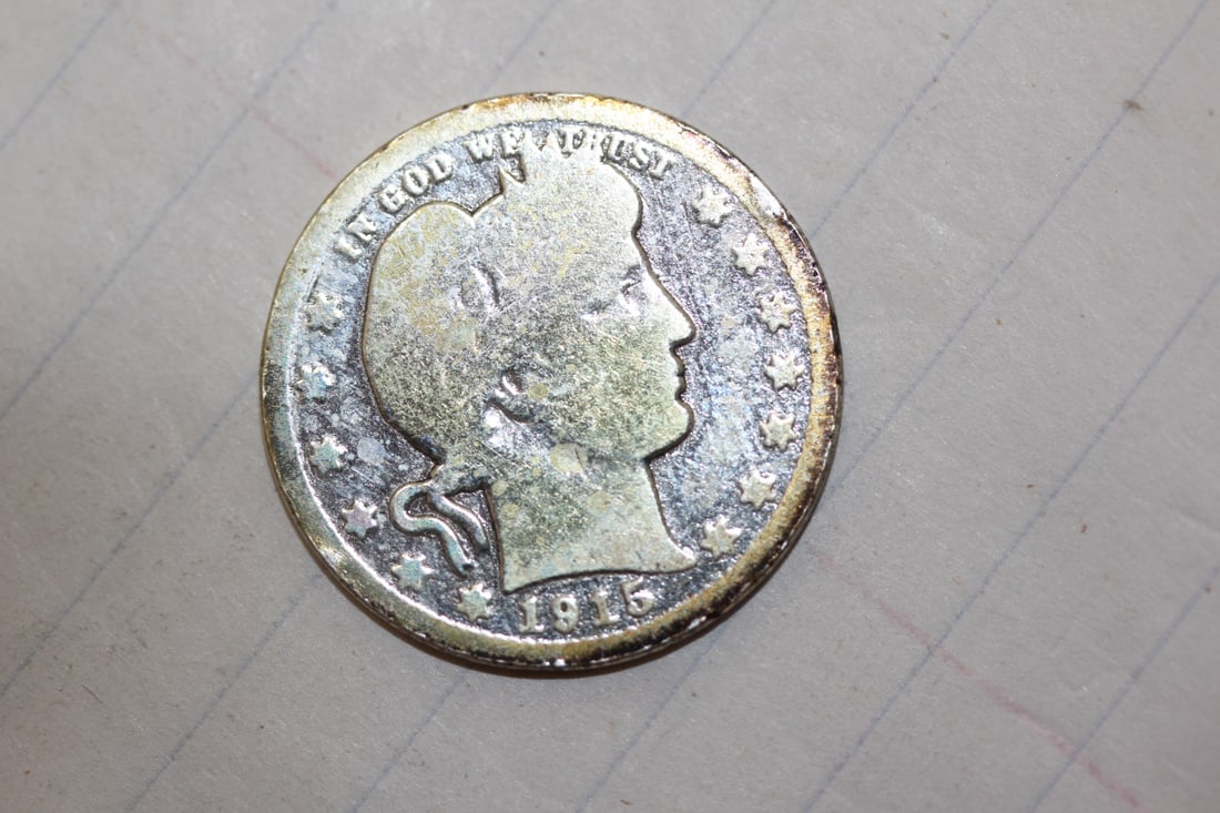 1915-D Barber Quarter: as shown