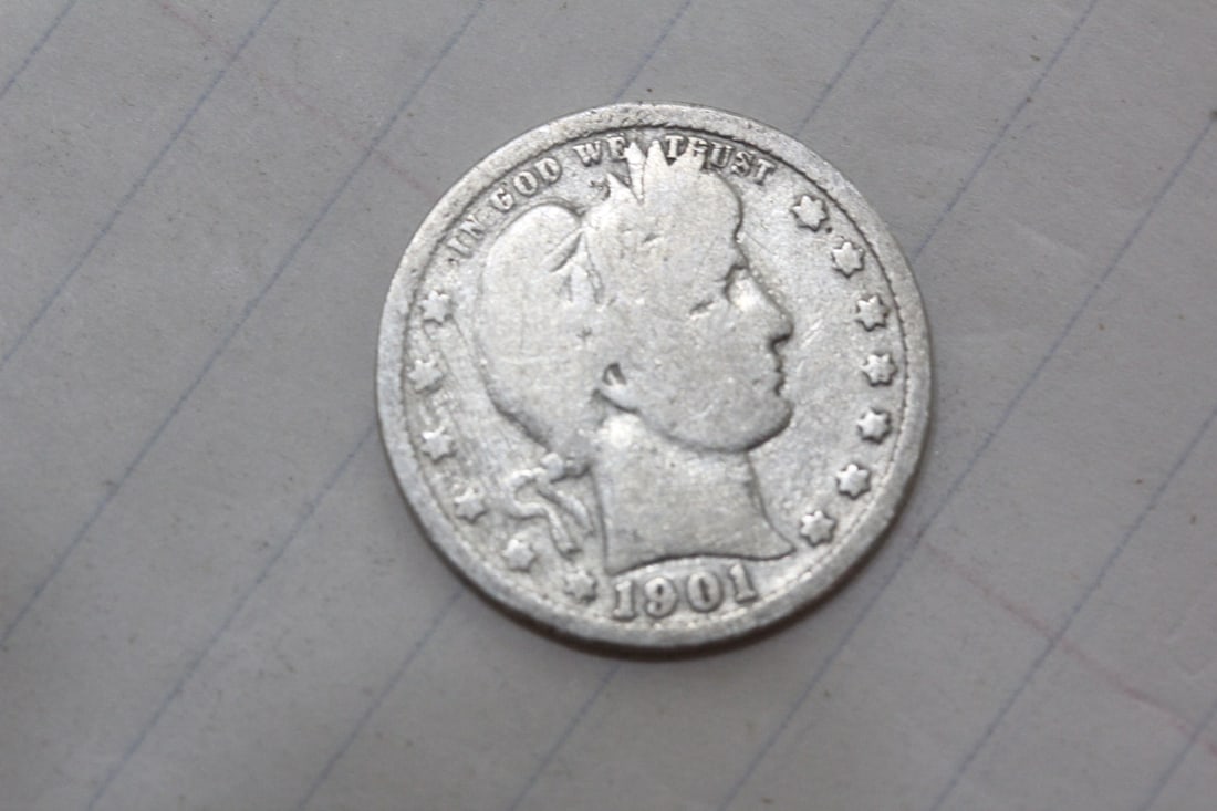 1901 Barber Quarter: as shown