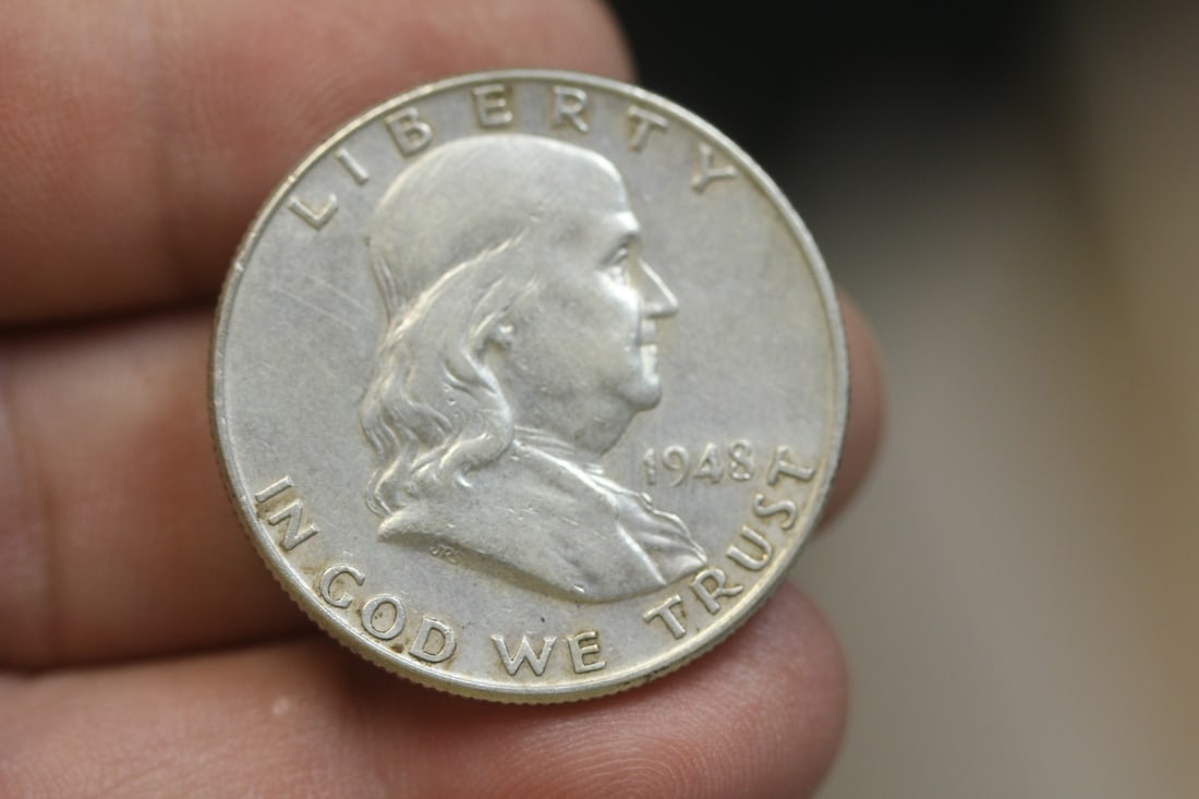1948 Franklin Half Dollar: 90% silver