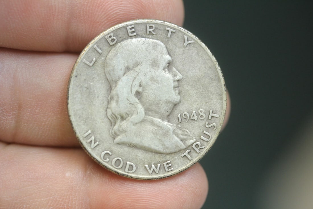 1948-D Franklin Half Dollar: 90% silver