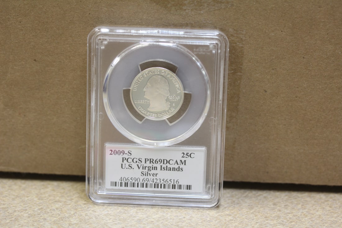 PCGS Graded Silver Quarter: PR69 DCAM