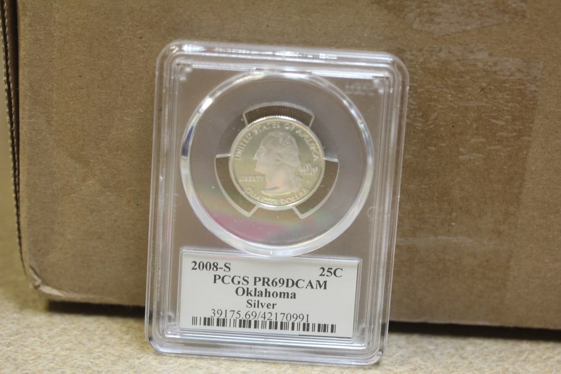 PCGS Graded Silver Quarter: PR69 DCAM