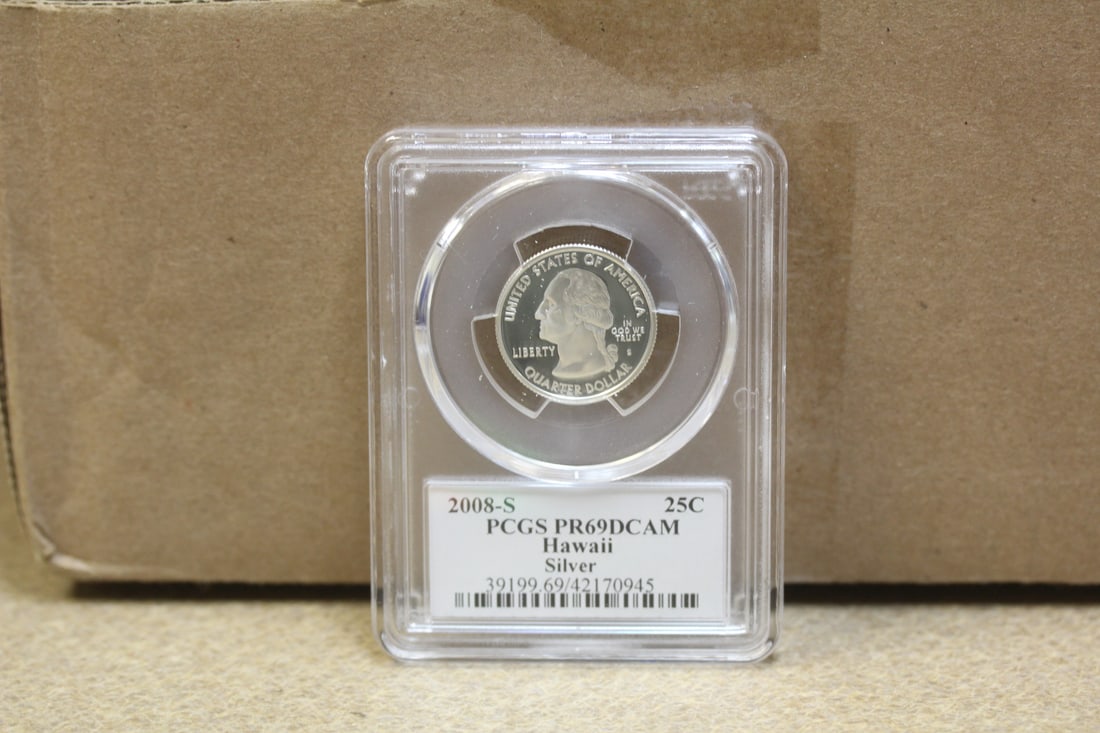 PCGS Graded Silver Quarter: PR69 DCAM