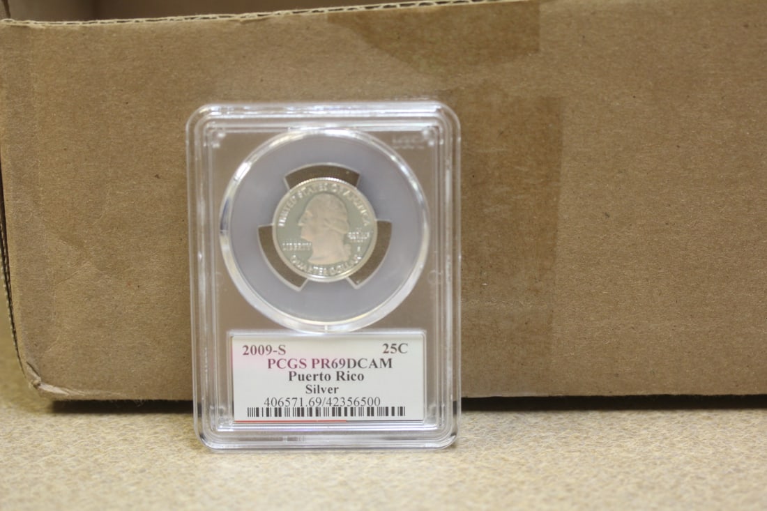 PCGS Graded Silver Quarter: PR69 DCAM