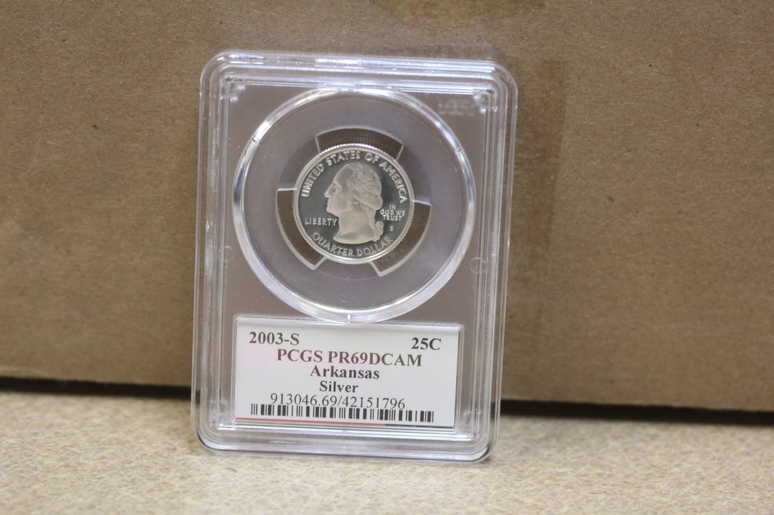 PCGS Graded Silver Quarter: PR69 DCAM