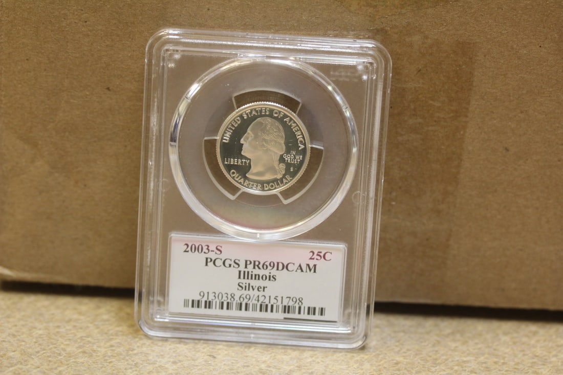 PCGS Graded Silver Quarter: PR69 DCAM