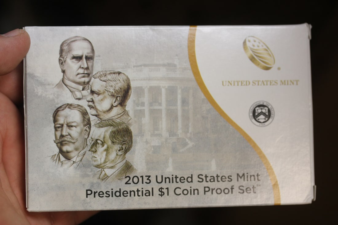 2013 Presidential $1.00 Coin Proof Set: US Mint - 4 coins