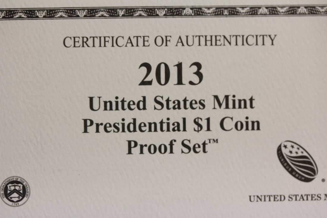 2013 Presidential $1.00 Coin Proof Set - 4