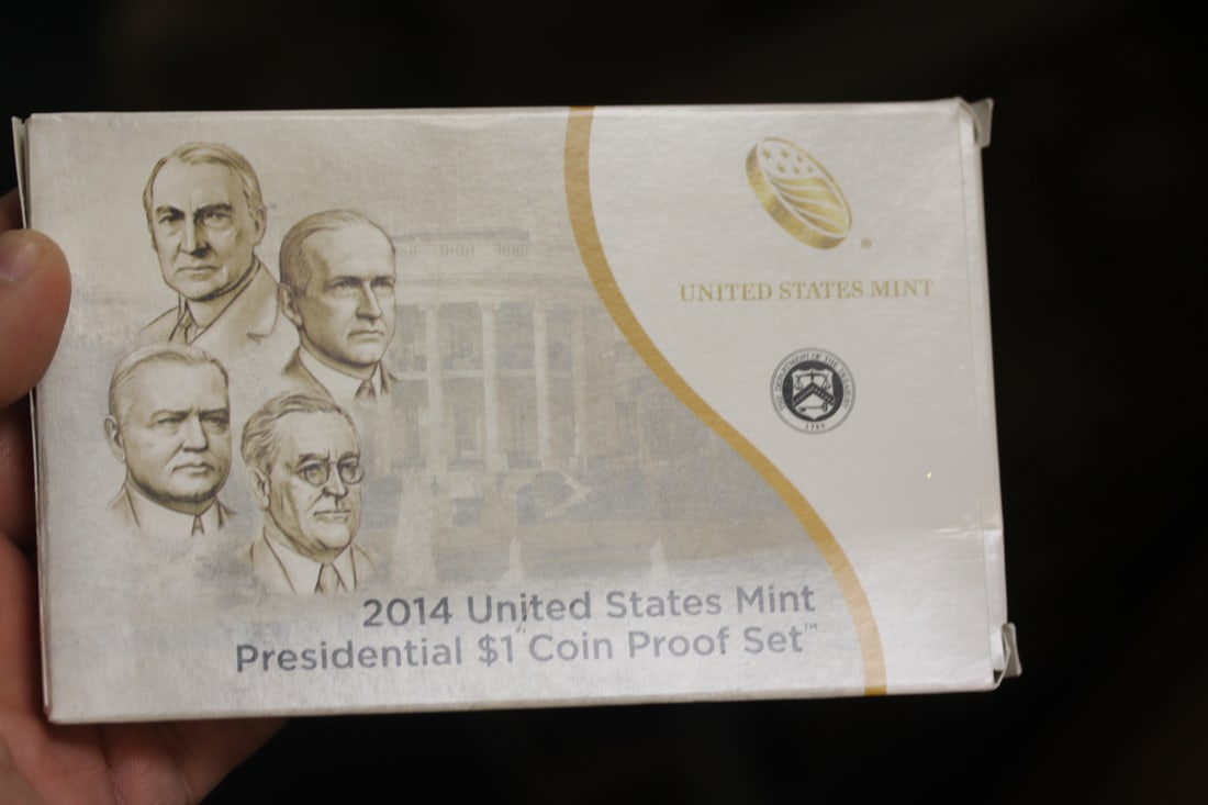 2014 Presidential $1.00 Coin Proof Set: US Mint - 4 coins