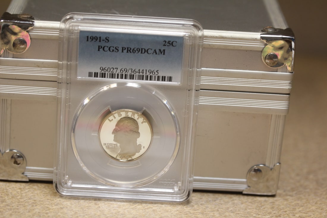 PCGS Graded Quarter: PR69 DCAM - clad