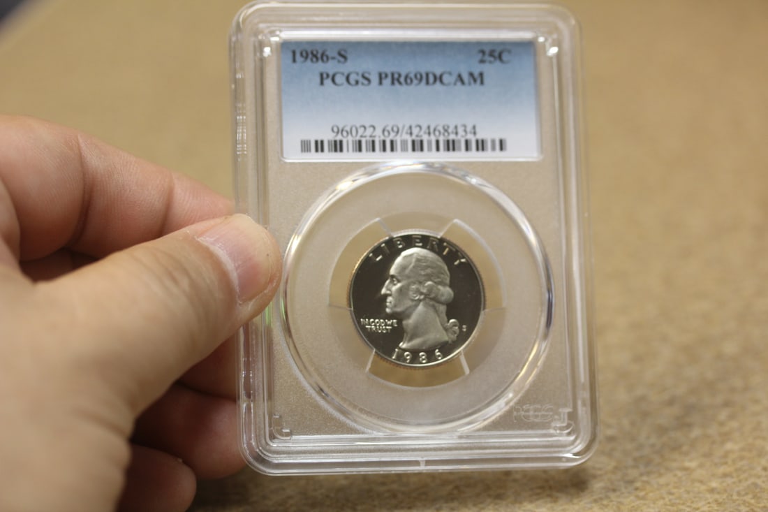 PCGS Graded Quarter: PR69 DCAM - clad