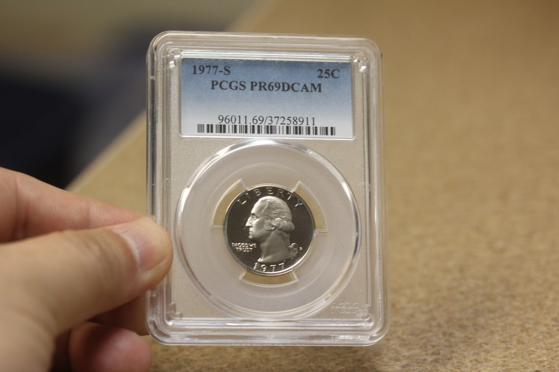 PCGS Graded Quarter: PR69 DCAM - clad