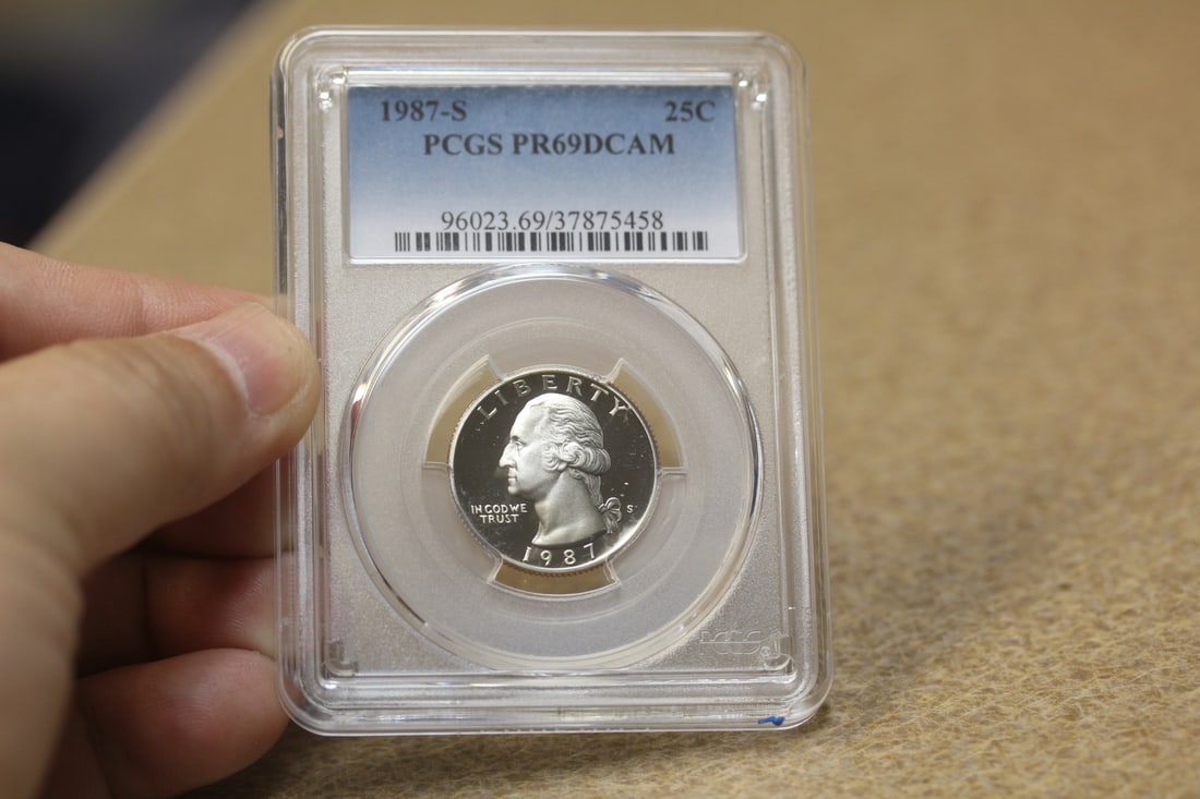 PCGS Graded Quarter: PR69 DCAM - clad