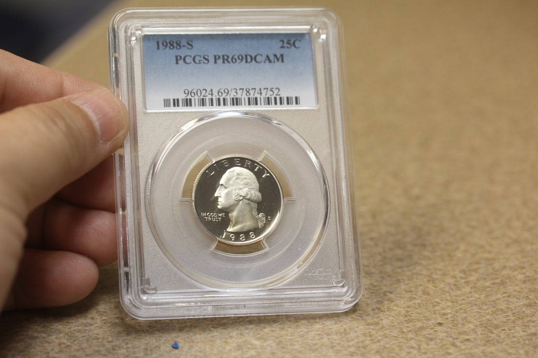 PCGS Graded Quarter: PR69 DCAM - clad