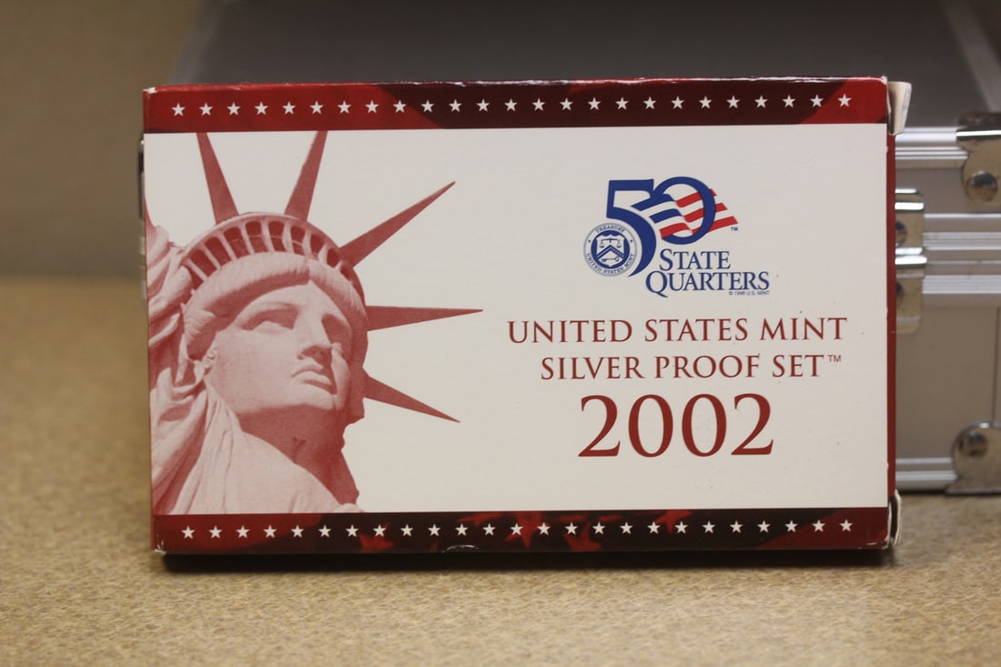 2002 US Mint Silver Proof Set: with COA