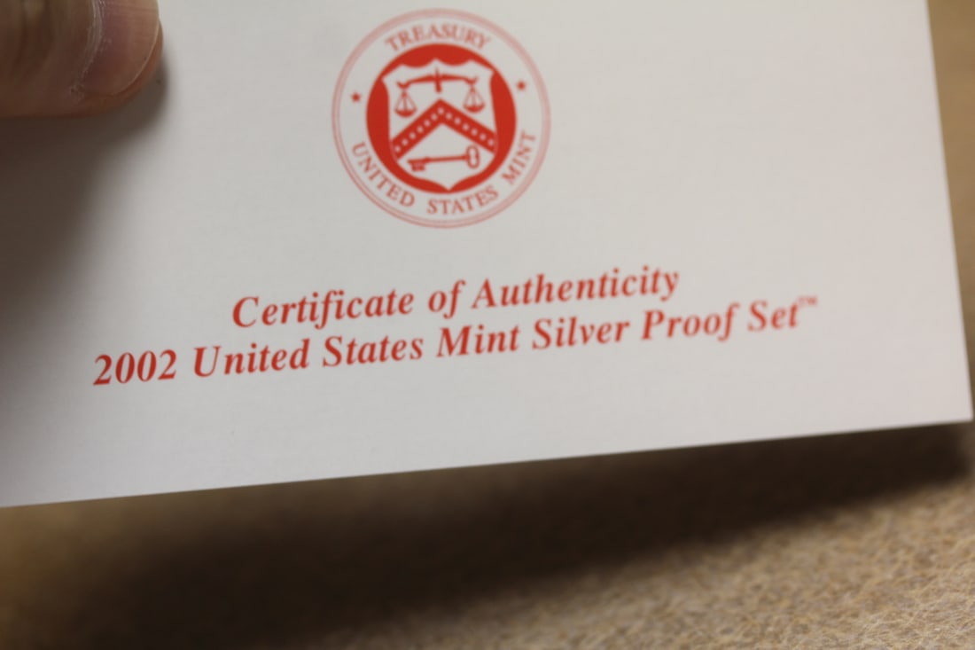 2002 US Mint Silver Proof Set - 3