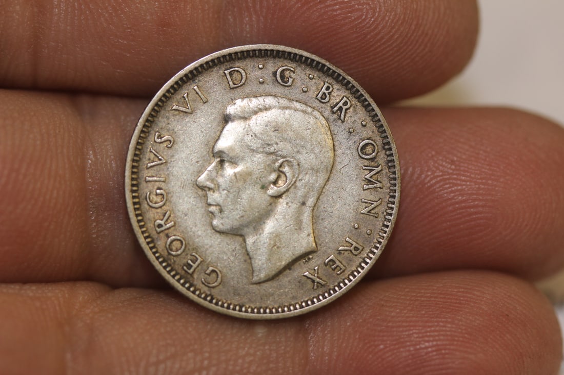 1943 Great Britain Silver One Schilling: as shown