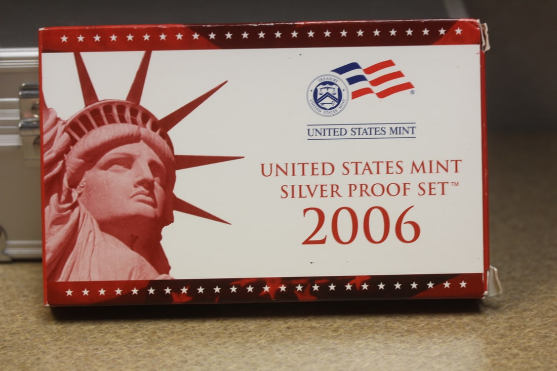 2006 US Mint Silver Proof Set: with COA