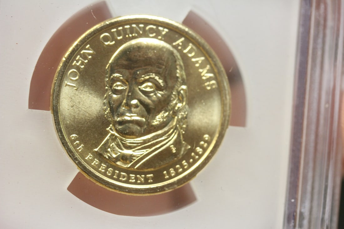 ICG Graded 2008-P John Quincy Adams $1.00 Coin - 3