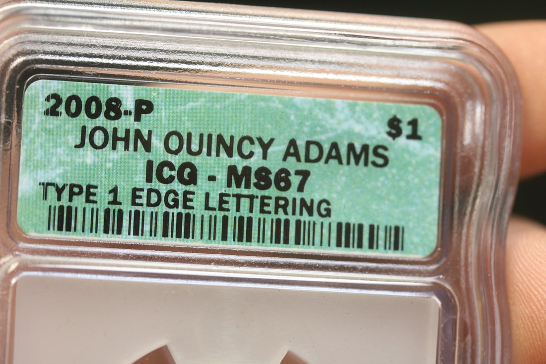 ICG Graded 2008-P John Quincy Adams $1.00 Coin - 4