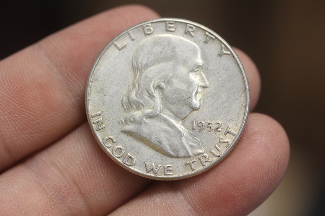 1952 Franklin Half Dollar: 90% silver