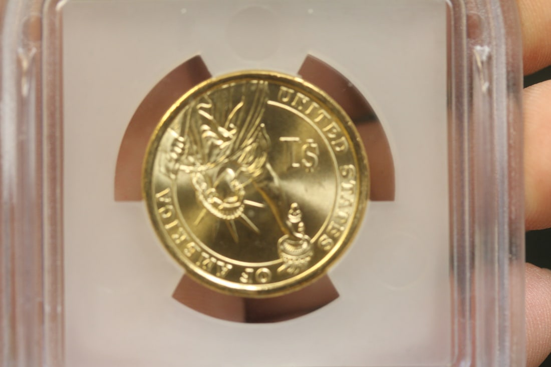 ICG Graded 2008-P James Monroe $1.00 Coin - 3